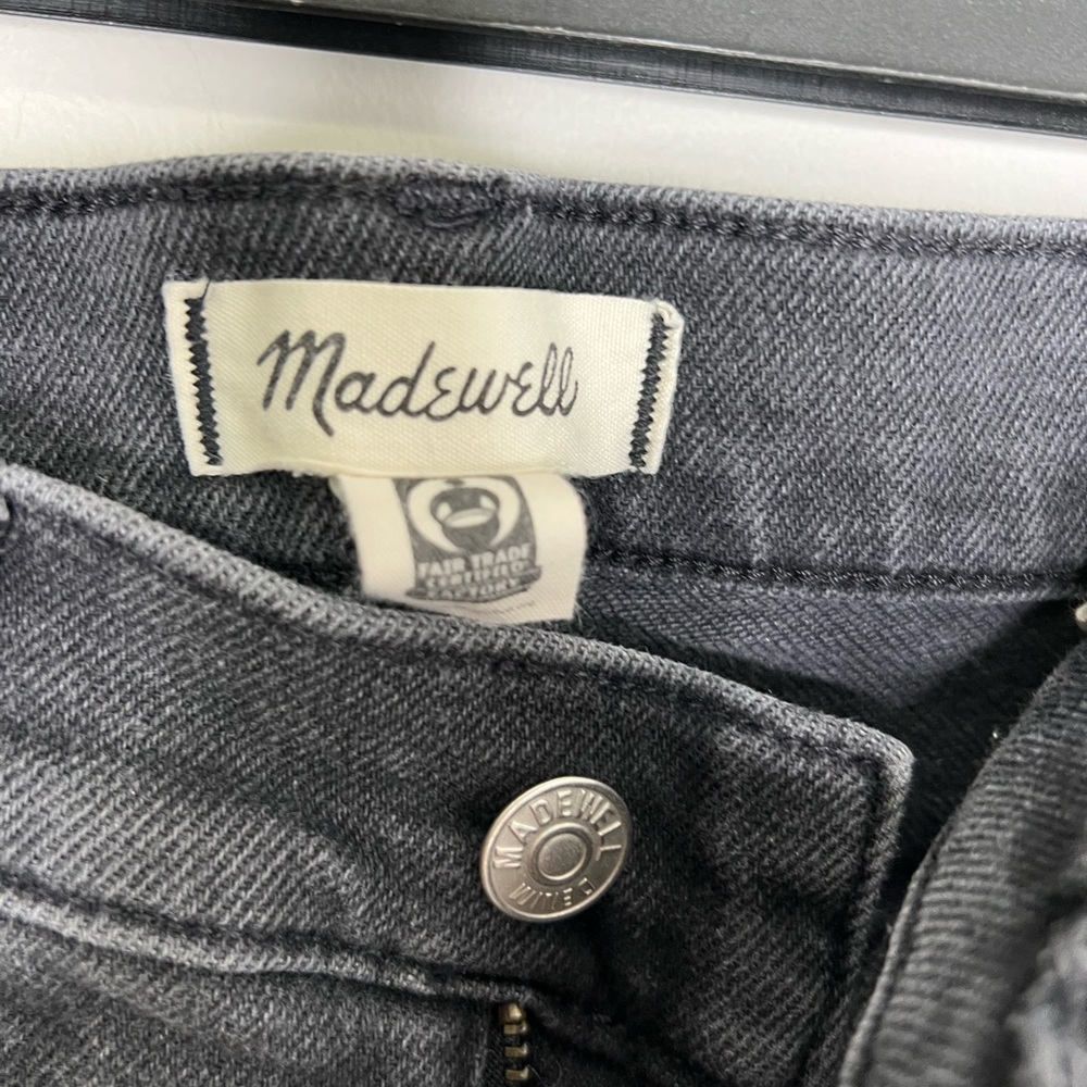 Madewell Women's Black Flare Jeans Cali Demi Boot 27 High Rise - Picture 3 of 9